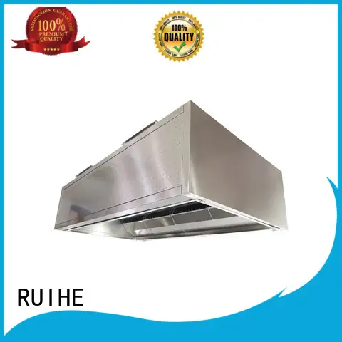 glass range ventilation commercial kitchen range hood RUIHE Brand 1
