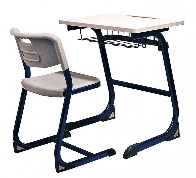Fashion Design Single School Desk Classroom Tables Student Desk with PE Chair 1