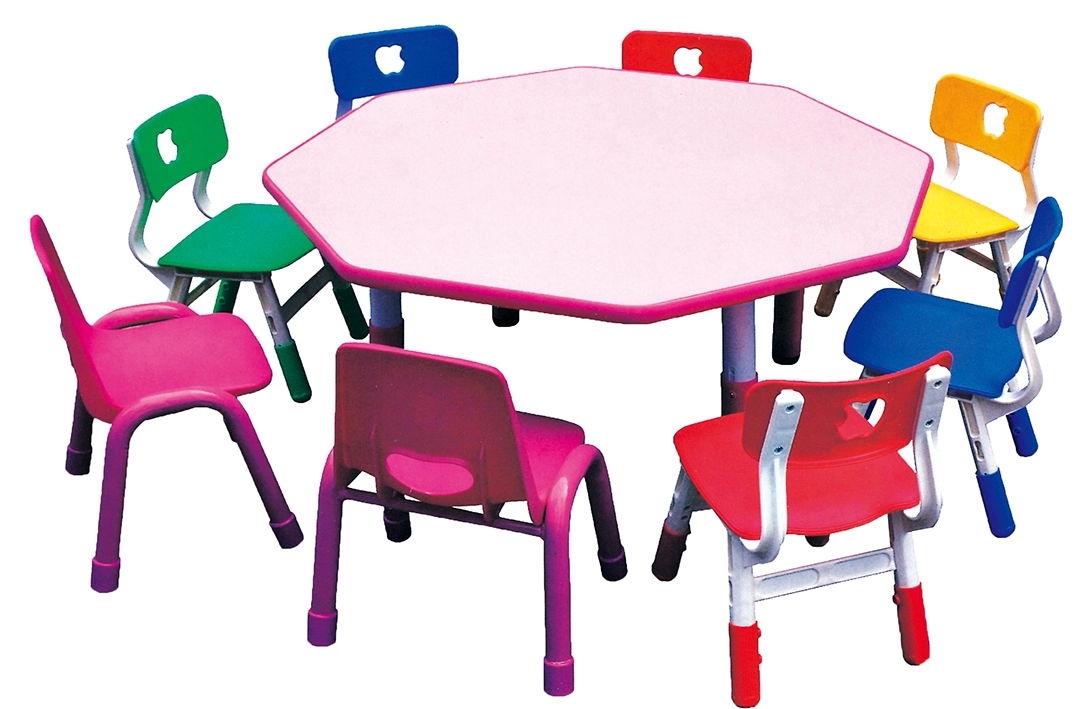 Pre School Furniture Kids Dining Table and Chair Classroom Learning Table 1