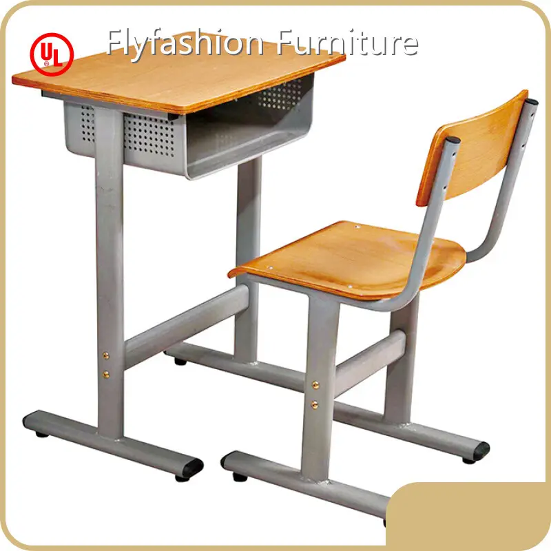 Furniture Manufacturer Single Student Desk&Chair Wholesale - Flyfashion Furniture-1 1