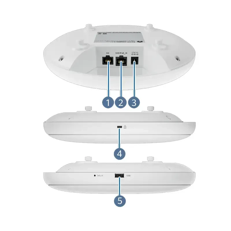AirEngine 5761S-21 02354VQL (11ax Indoor,2+4 Dual Bands,smart Antenna,USB,BLE) 1