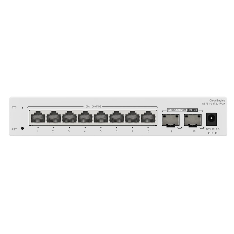 S5751-L8T2X-RUA 98012462 8 X 10/100/1000 Puertos Base-T CloudEngine S5751-L Switches de unidad remota 10GE 1