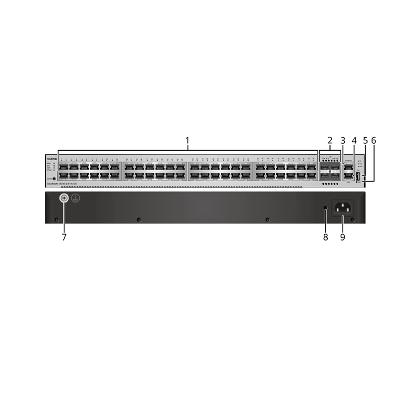 مفتاح شبكة S5735S-L48T4S-MA مع 48*10/100/1000Base-T 1