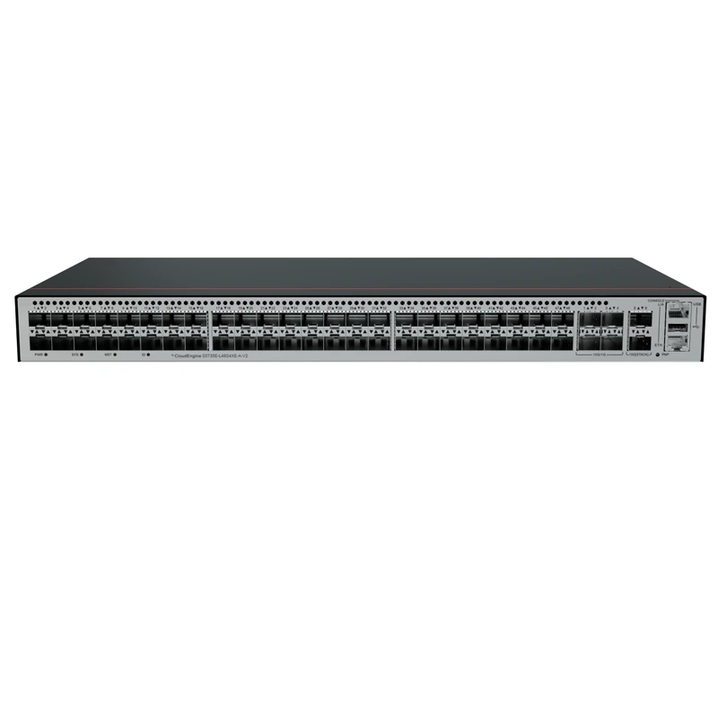 S5735E-L48S4XE-A-V2 48 port switch with 4*10GE SFP+ ports, 2*12GE stack ports 1