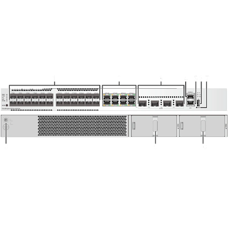 مفتاح شبكة S5735-S32St4x مع 24*100/1000Base-X منافذ 4*10GE SFP+ المنافذ 1