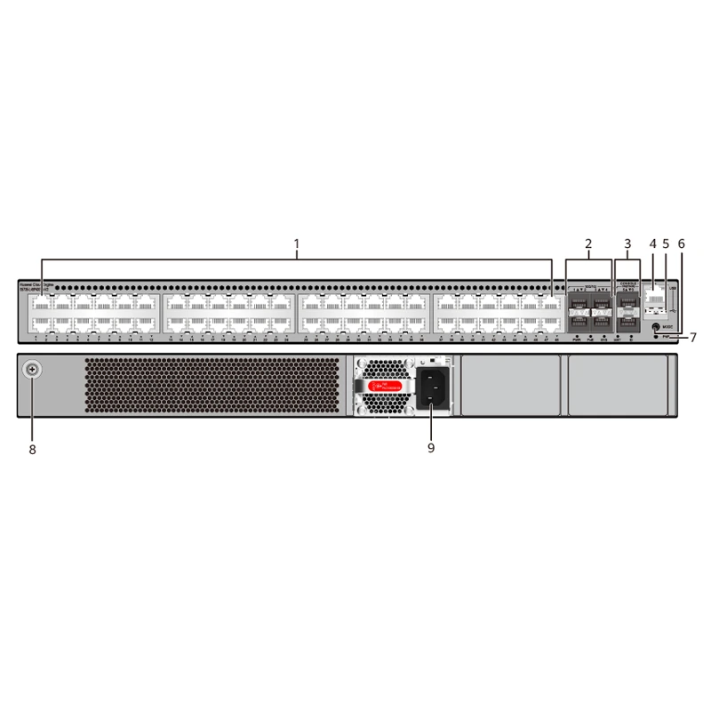 CloudEngine S5735-L48P4XE-A-V2 Switch مع 4*10GE SFP+ PORTS POE+ 1