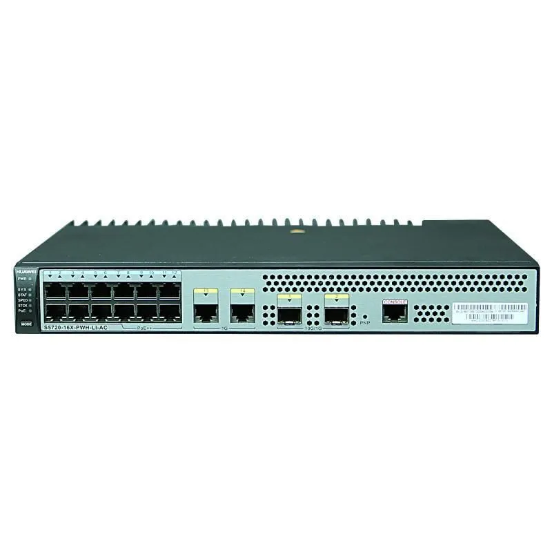 S5720-16X-PWH-LI-A Ethernet Switch with 12 Ethernet 10/100/1000 PoE++ ports 1