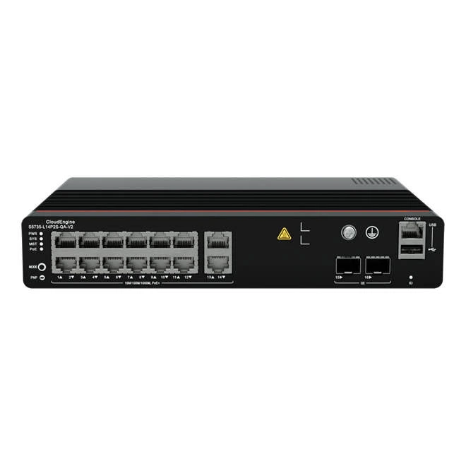 Network Switch S5735-L14P2S-QA-V2 Desktop Enterprise Switch with 2*GE SFP ports 1