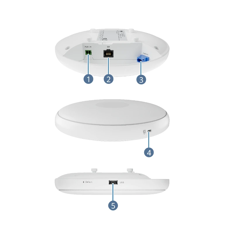 Wireless Access Point AirEngine 5573-23H Wi‑Fi 7 Indoor AP with 1×2.5GE ports 1