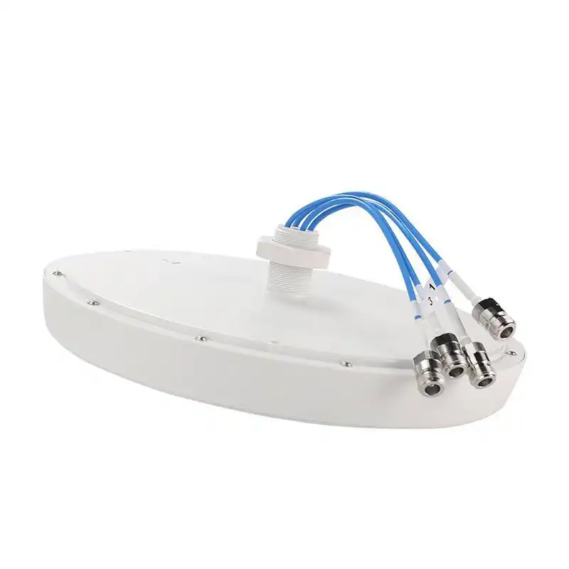 AMPLITEC 5G MIMO Omnidirectional Ceiling Antenna IO0660-06360-4N Low loss 1