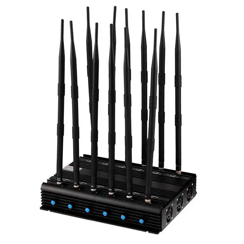 AMPLITEC 2g 3g 4g 5g Wifi GPS VHF Bluetooth Security Mobile Cell Phone Signal Jammer Low loss 1