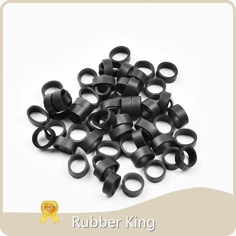 Synthetic Rubber Bands Black by Rubber King 1