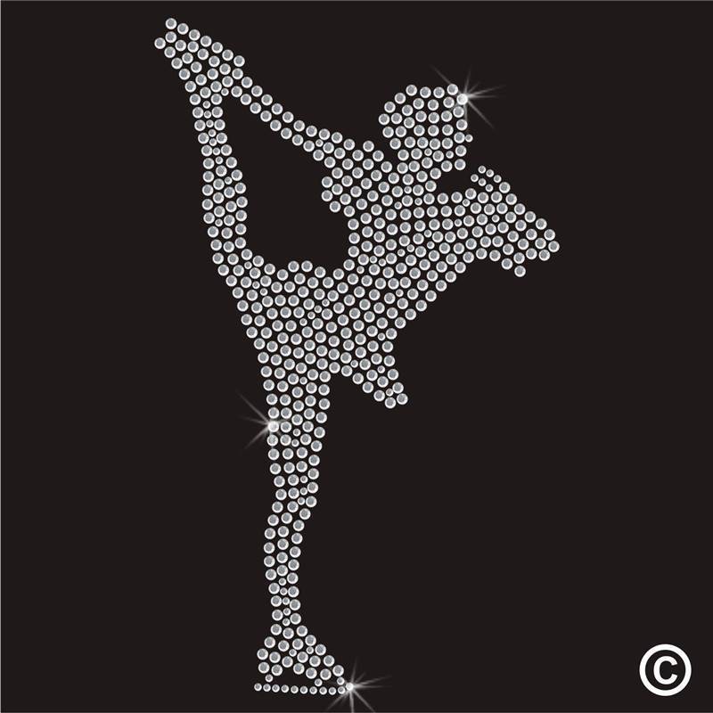 2023 New Arrival Hot Fix Rhinestone Transfer Cheer Bows Grade 2