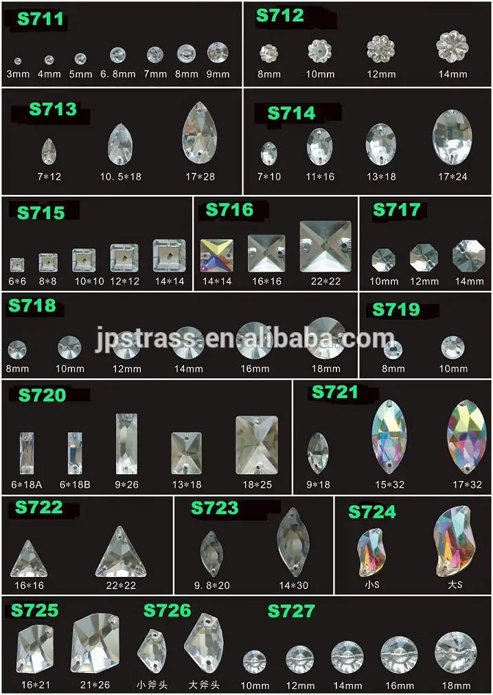 original shape facets for clothes 2
