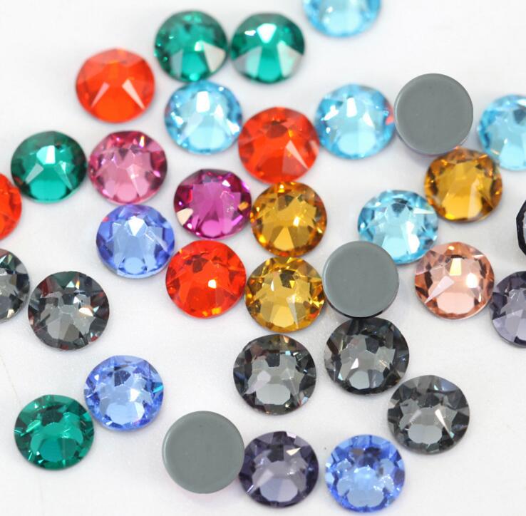 2088 newly shiny crystal clear stones hot fix 4