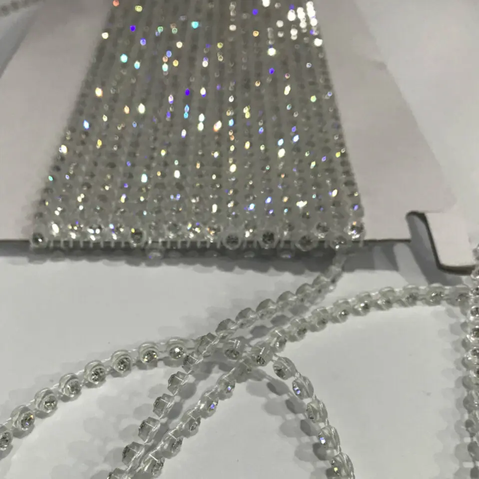 Jpstrass clear rhinestone ribbon quality for party 2