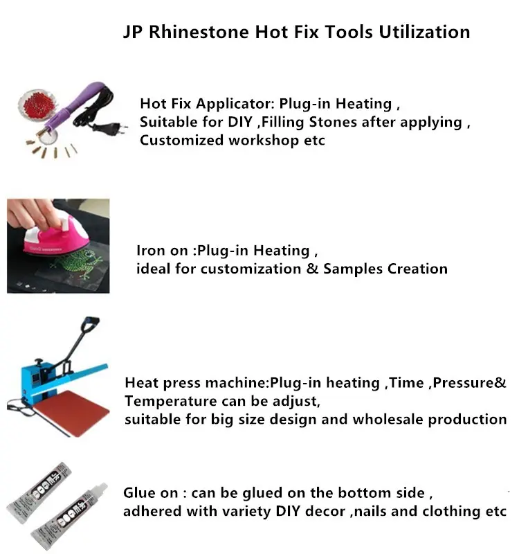 same hotfix strass customization for party Jpstrass 5