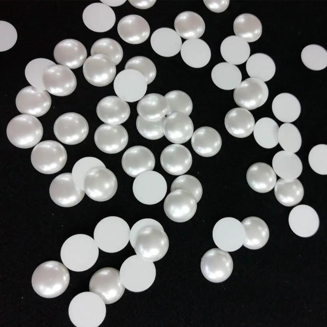 Jpstrass pearl flat round pearls vendor for dress 3