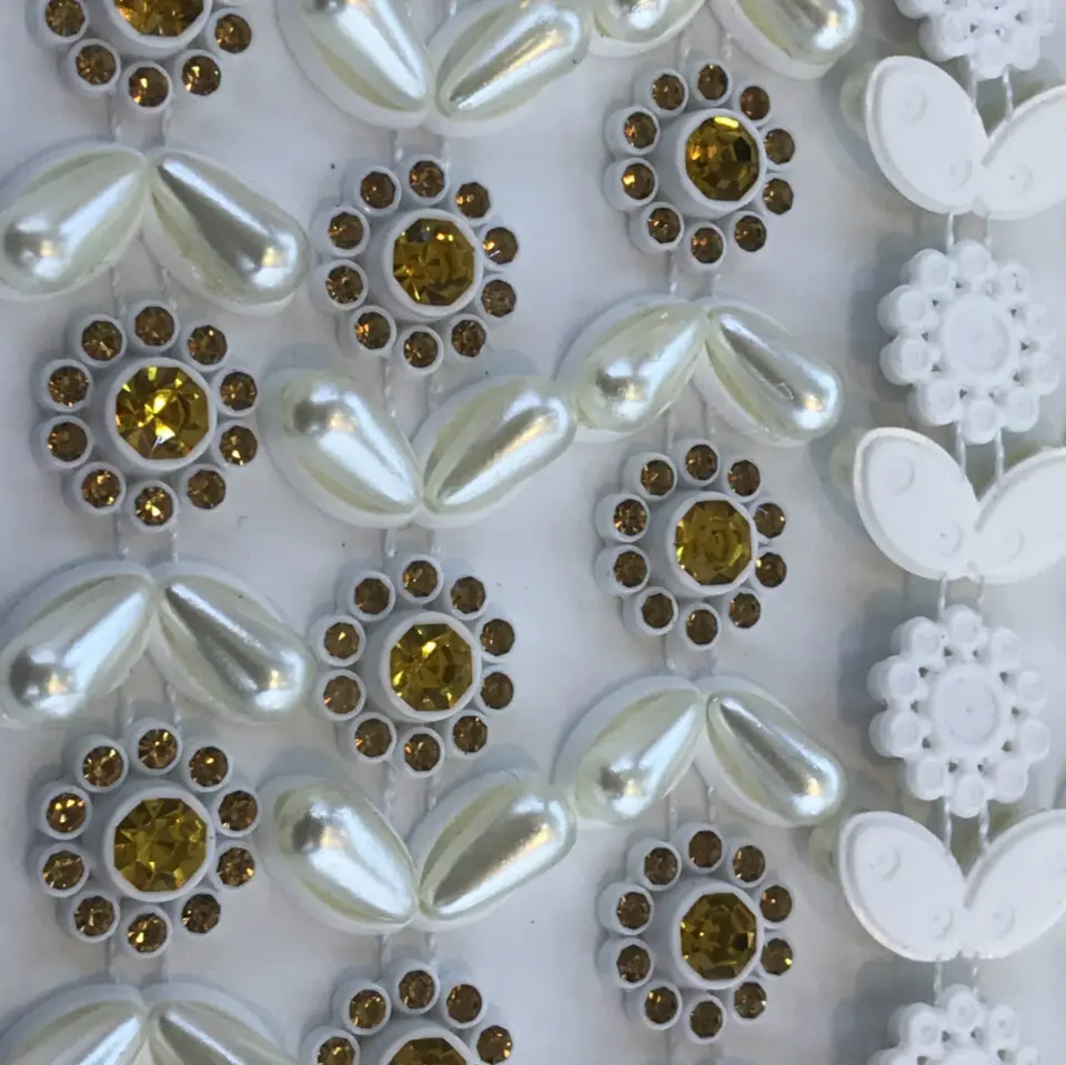 Jpstrass fancy rhinestone ribbon yard for dress 4
