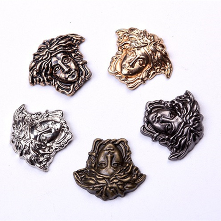 hot fix Medusa studs iron on alloy studs for clothing decoration 2