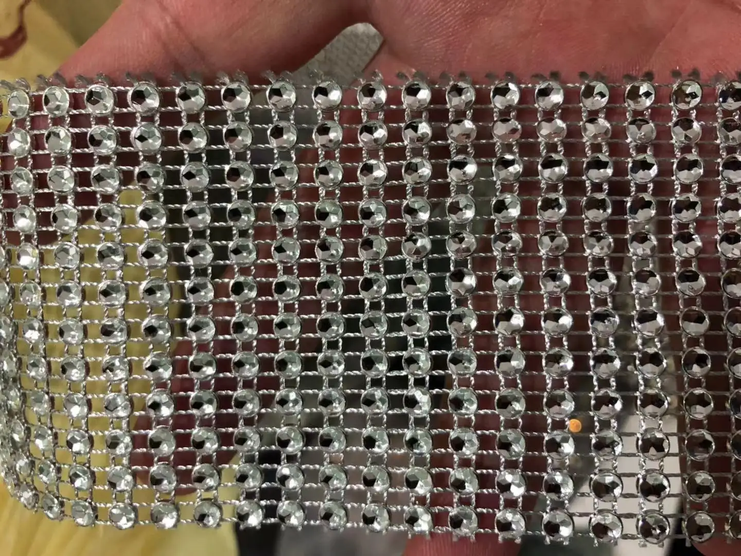 Jpstrass fishnet iron on hotfix rhinestones customization for ballroom 9