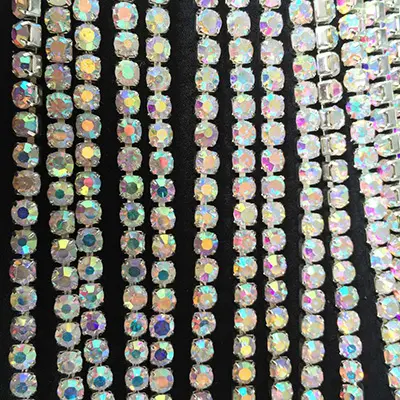 Jpstrass fancy rhinestone chain bulk quality for dress 3