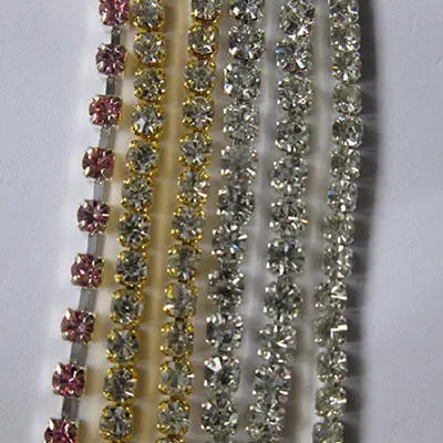 Jpstrass fancy rhinestone chain bulk quality for dress 5