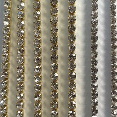 Jpstrass fancy rhinestone chain bulk quality for dress 6