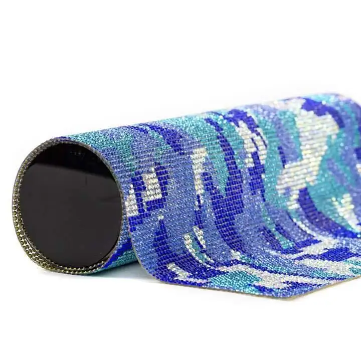 Jpstrass bulk gold rhinestone mesh roll vendor for dress 4
