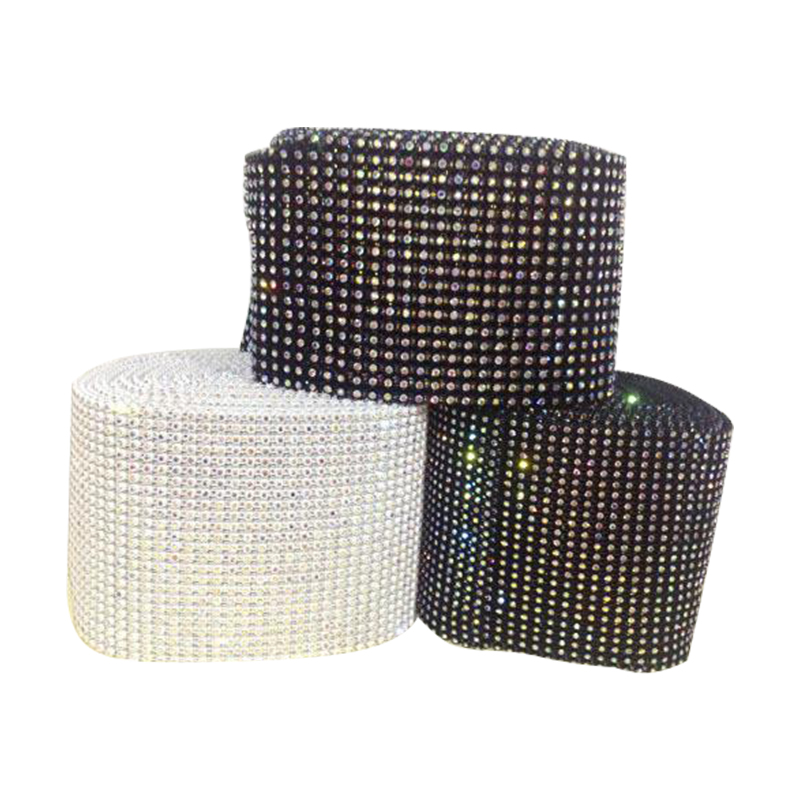 Jpstrass Brand dress trimming custom plastic rhinestone mesh 2