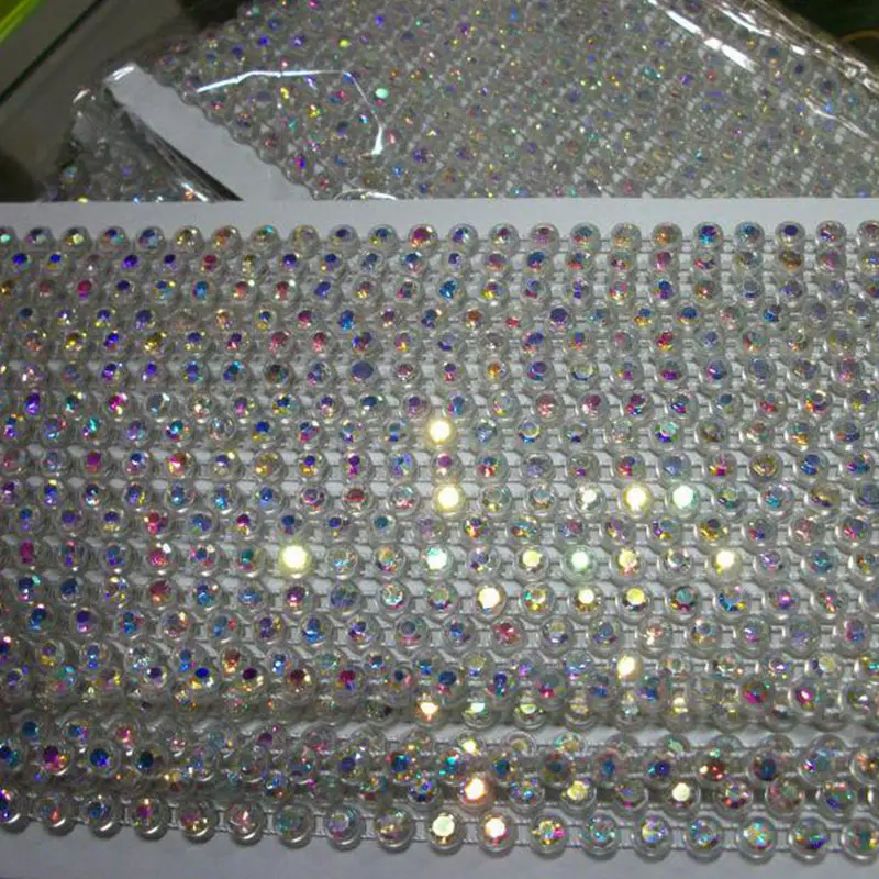 Jpstrass Brand crystal base decorative custom plastic rhinestone mesh 4