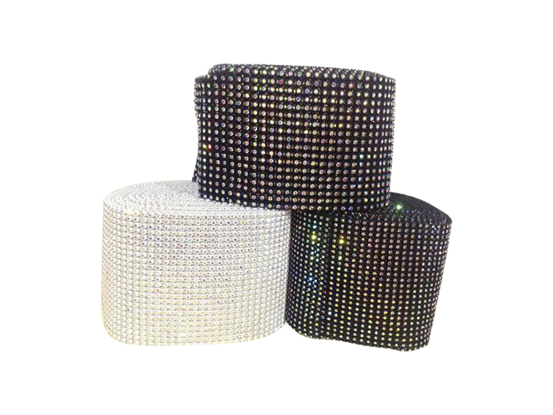 Jpstrass Brand dress trimming custom plastic rhinestone mesh 7