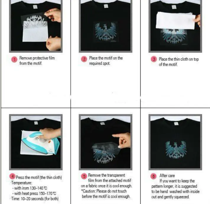 Jpstrass Brand garment iron motifs bling transfers making 3