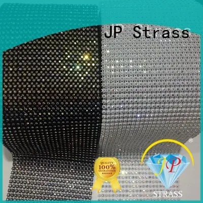 crystal black rhinestone mesh ribbon Jpstrass Brand 1