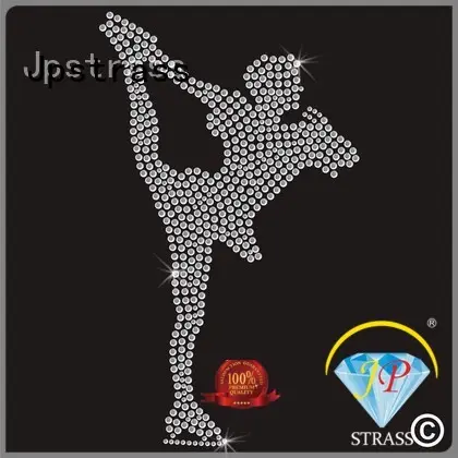 Jpstrass samples rhinestone heat transfers wholesale manufacturer for dress 1