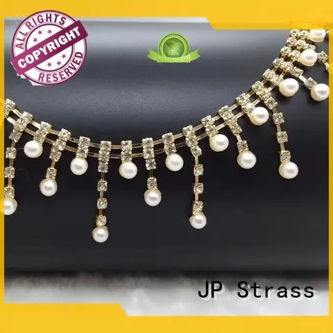 Jpstrass quality rhinestone trim quality for dress 1