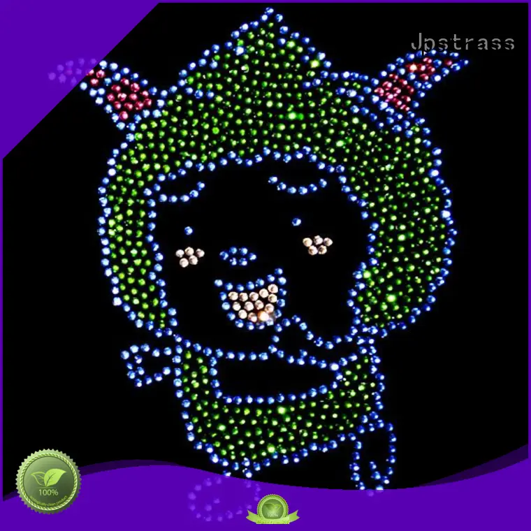 Jpstrass bulk rhinestone transfers pattern for clothes 1