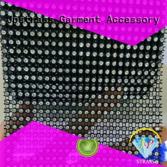 shiny rhinestone mesh roll fabrics manufacturer for clothes 1