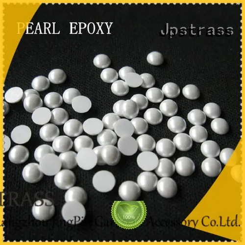 Jpstrass shiny half pearl beads wholesale for clothes 1