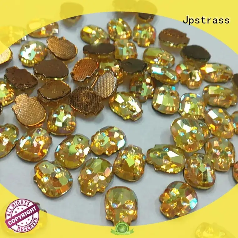 Jpstrass lead flower rhinestones customization for clothes 1