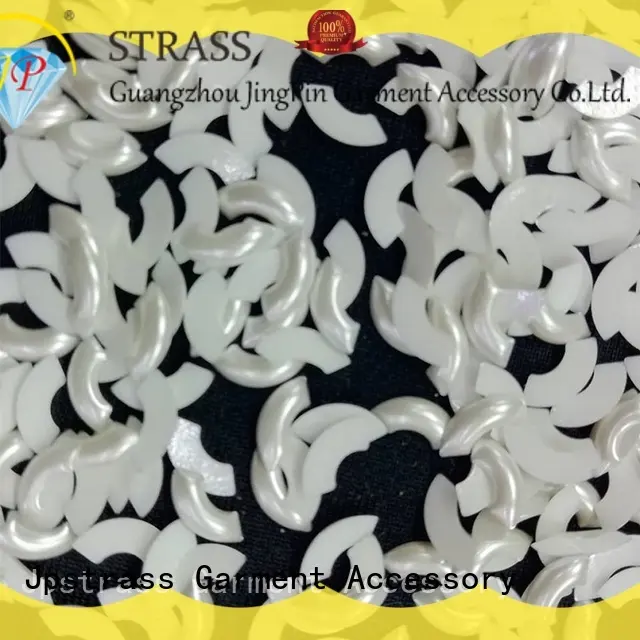 Jpstrass resin flat back peals supplier for dress 1