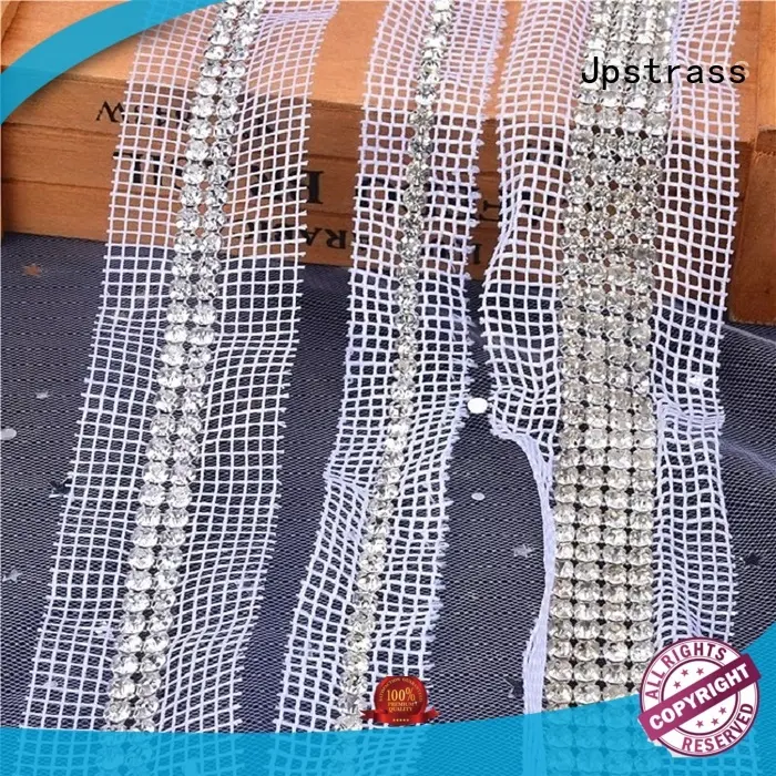 Jpstrass fancy rhinestone mesh roll manufacturer for party 1