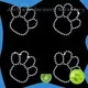 Jpstrass directly rhinestone heat transfers wholesale decoration for ballroom 1