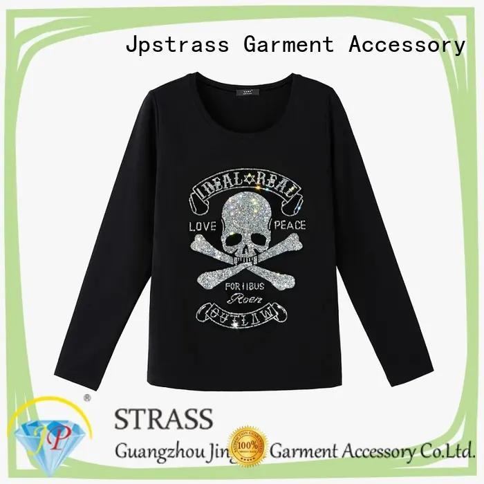 Jpstrass tshirts custom rhinestone transfers wholesale manufacturer for ballroom 1