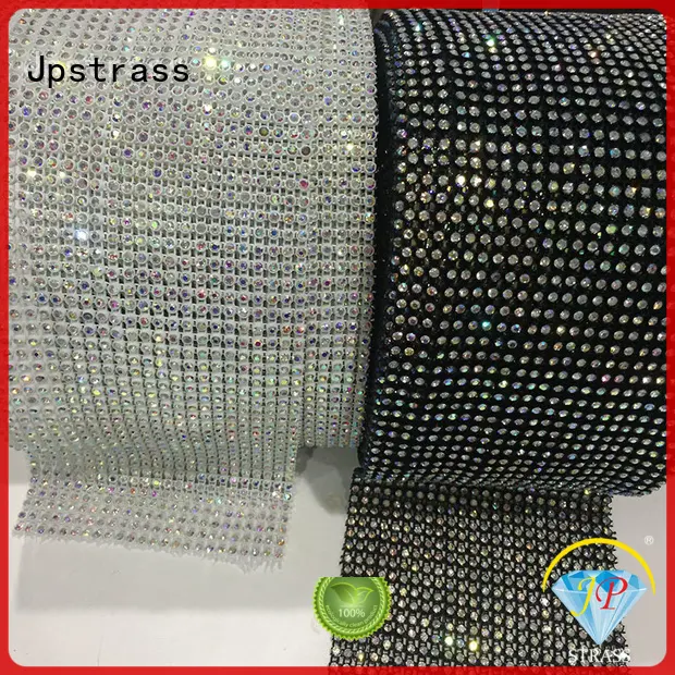 Jpstrass design diamond rhinestone ribbon wrap roll manufacturer for ballroom 1
