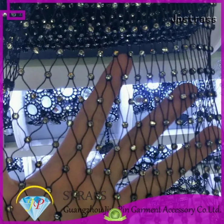 Jpstrass fancy diamond mesh wrap manufacturer for party 1