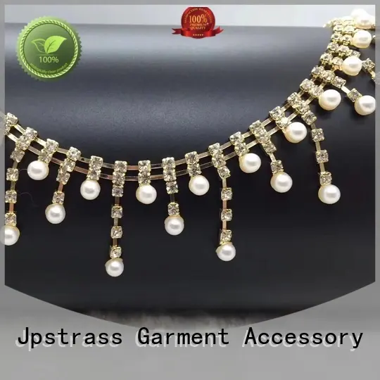 shiny rhinestone trim wholesale black yard for clothes 1