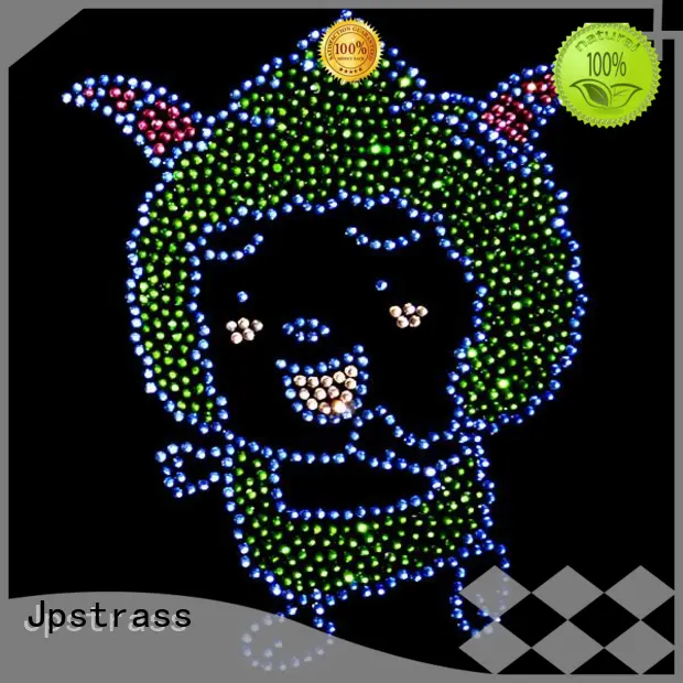 Jpstrass directly rhinestone heat transfers customization for dress 1