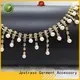 Jpstrass most gold rhinestone ribbon series for dress 1