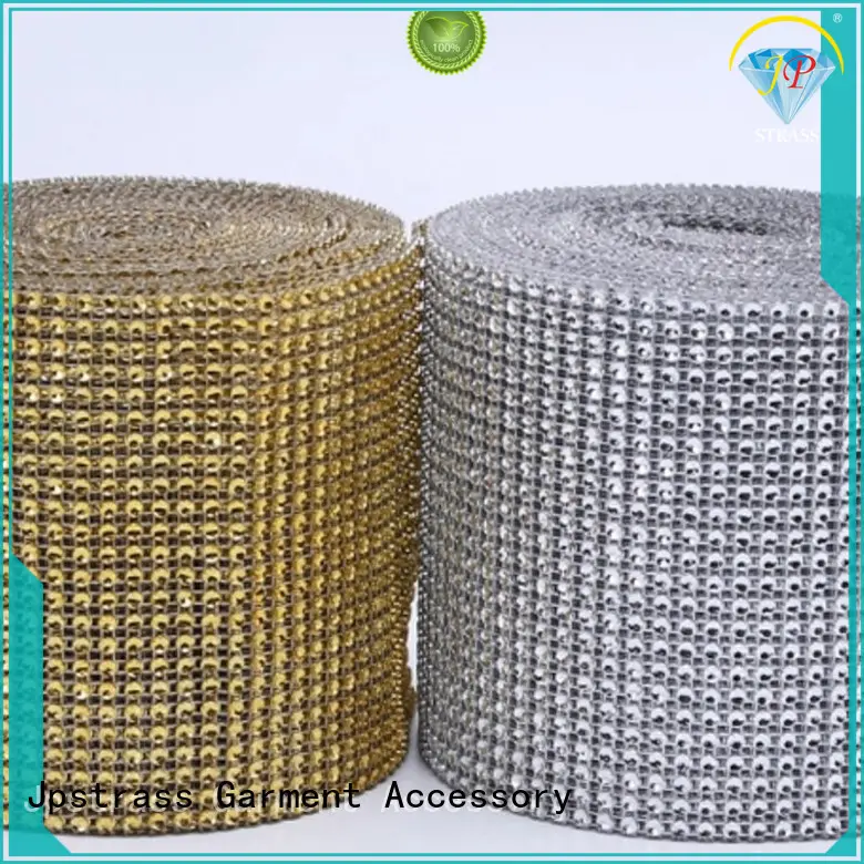 Jpstrass fishnet iron on hotfix rhinestones customization for ballroom 1
